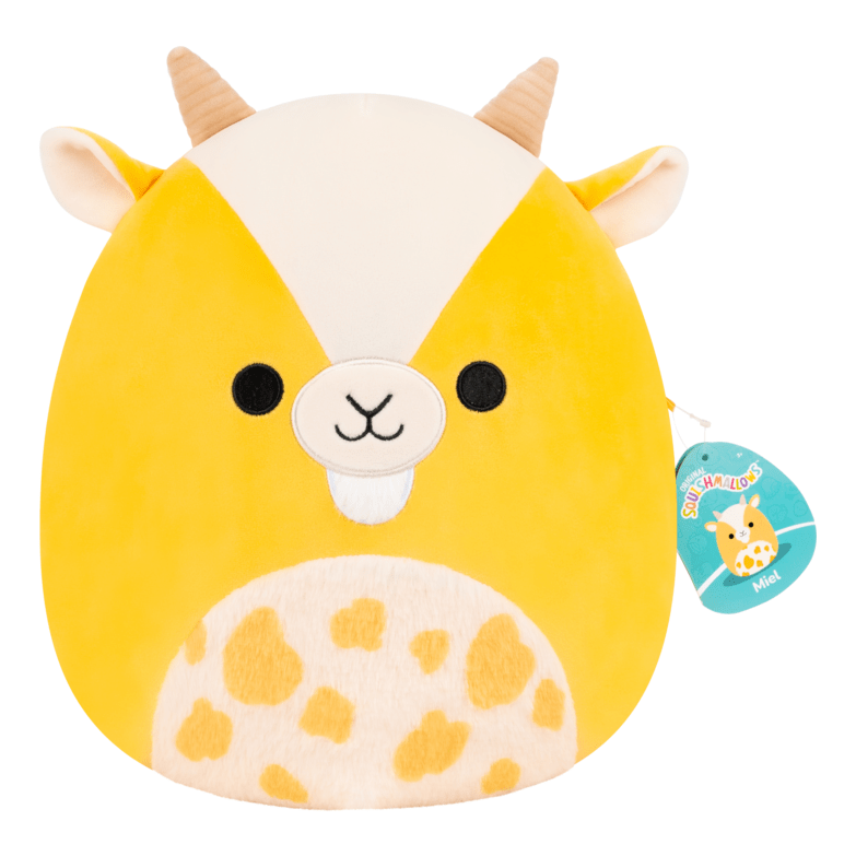 Squishmallows Miel the Yellow Goat 12 Inch Plush Toy
