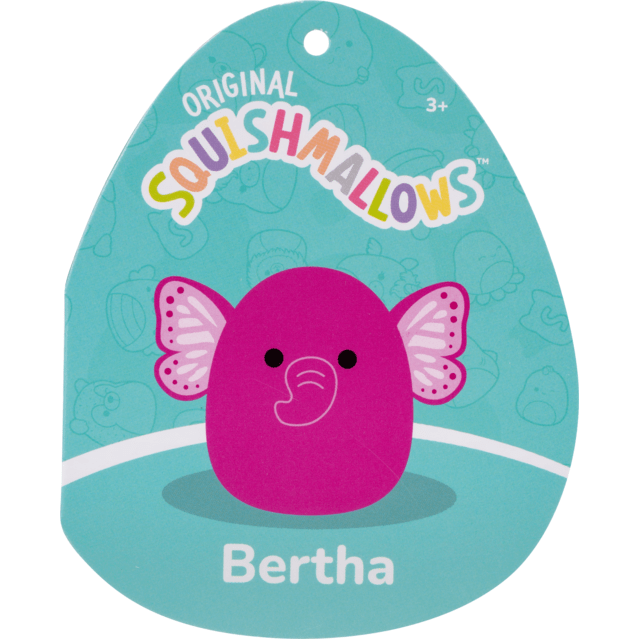 Squishmallows Plush 16 Inch Evelyn The Pink Elephant Toy