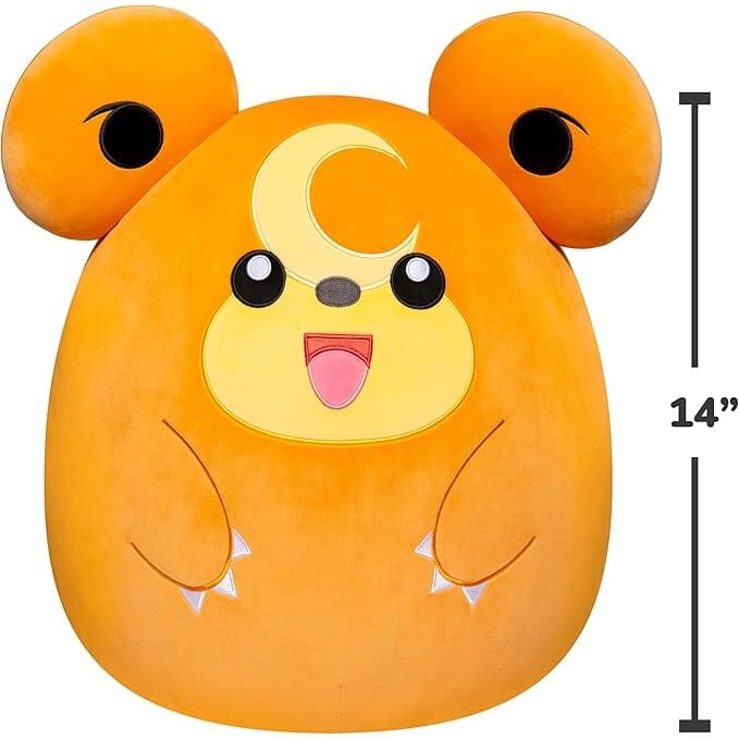 Squishmallows Pokémon 14 Inch Teddiursa 0196566195455