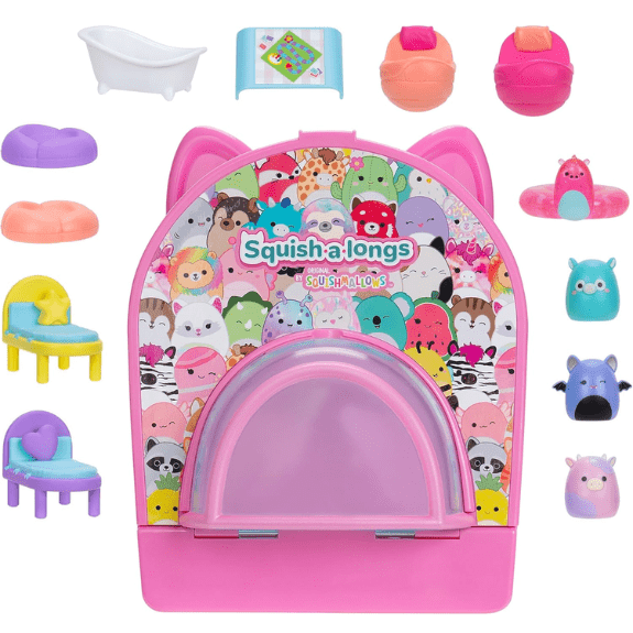 Squish-a-longs by Squishmallows - Party Pack On-the-Go Playset 191726755326