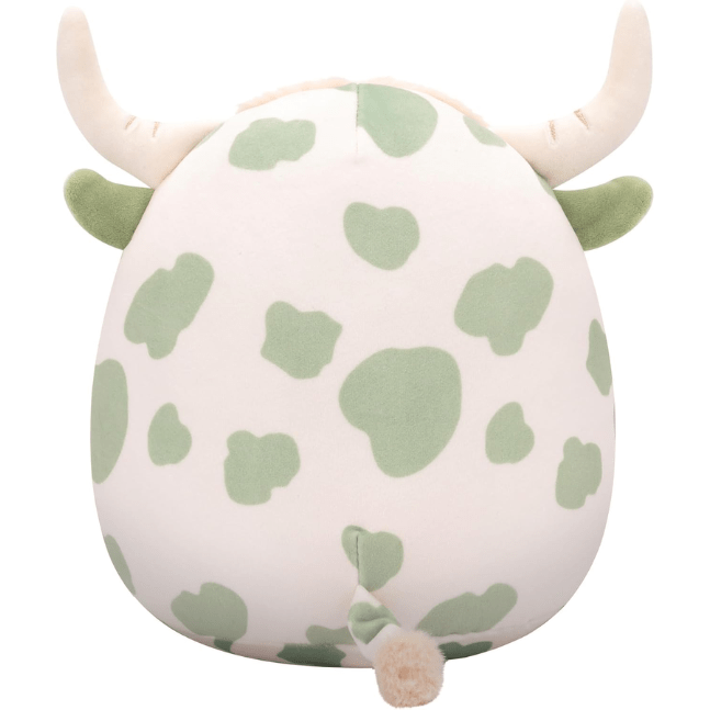 Squishmallow Kellytoy Plush 7.5" Celestino The Green Spotted Highland Cow 196566452312