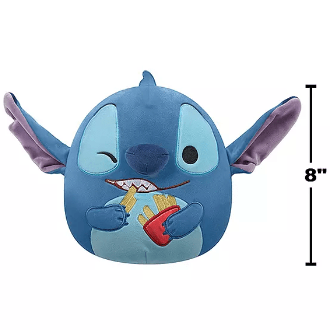 Squishmallow Kellytoy Plush 8" Disney: Stitch Holding French Fries 196566400559