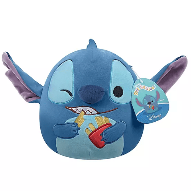 Squishmallow Kellytoy Plush 8" Disney: Stitch Holding French Fries 196566400559