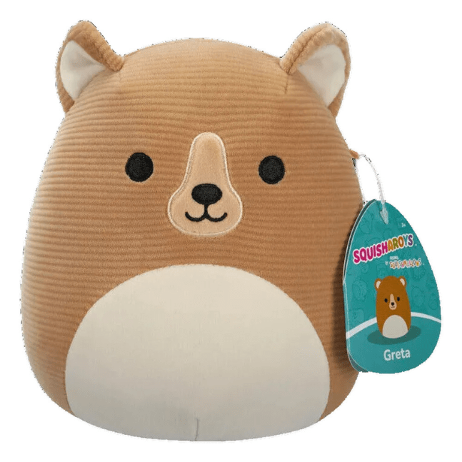 Squishmallow Squisharoys 7.5” Plush - Greta The Corduroy Brown Grizzly Bear 196566451421