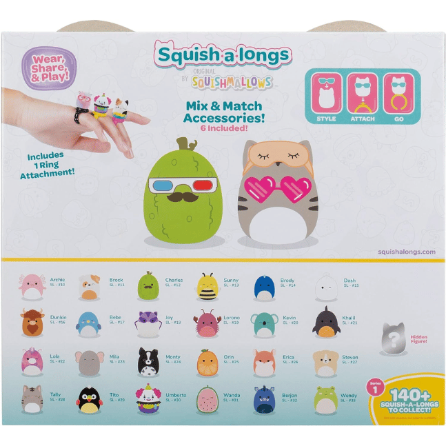 Squish-a-longs by Squishmallows - 25 Pack 191726755289