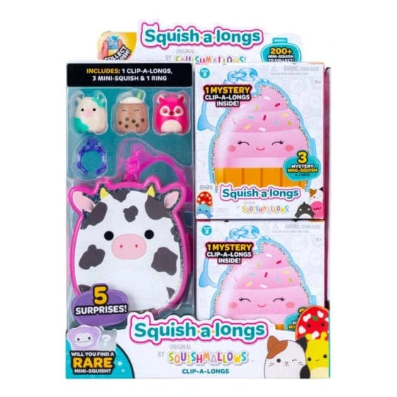 Squish-a-longs Clip-A-Longs by Squishmallows - Series 3 Mystery (1 Pack Chosen at Random) 191726828655