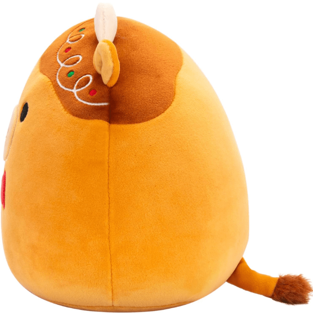 Squishmallow Kellytoy Christmas Plush 7.5" Jericho the Gingerbread Cow