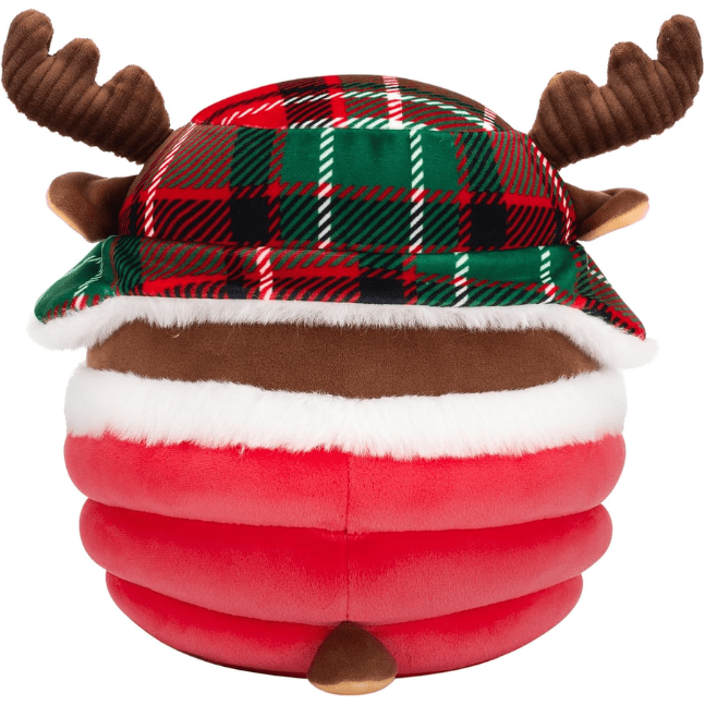 Squishmallow Kellytoy Christmas Plush 7.5" Maurice the Brown Moose with Puffer Jacket