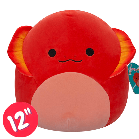 Squishmallow Kellytoy Plush 12" Maxie the Red Frilled Lizard 196566411630