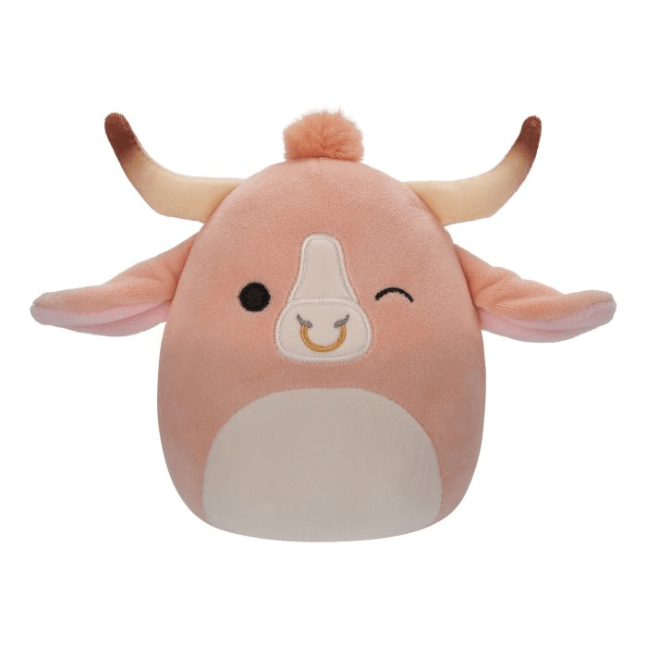 Squishmallow Kellytoy Plush 16" Howland the Peach Brahma Bull 196566412255