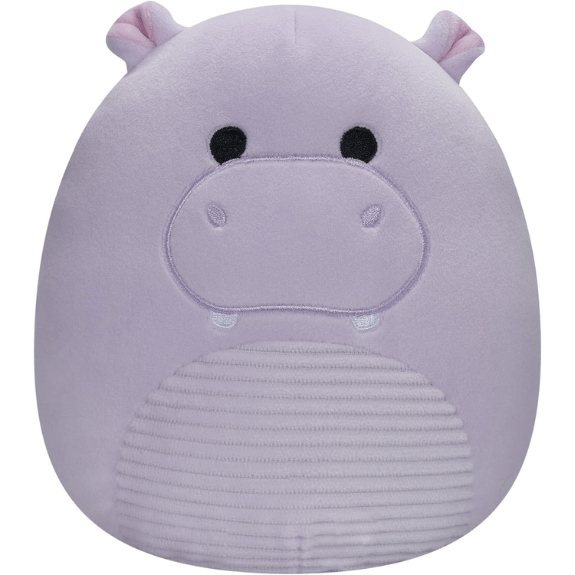Squishmallow Kellytoy Plush 7.5" Hanna the Purple Hippo with Corduroy Belly