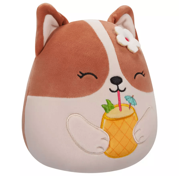 Squishmallow Kellytoy Plush 7.5" Regina The Corgi 196566411388