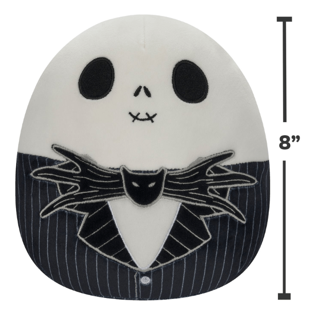 Squishmallow Kellytoy Plush Disney The Nightmare Before Christmas 8" Jack Skellington 191726784470