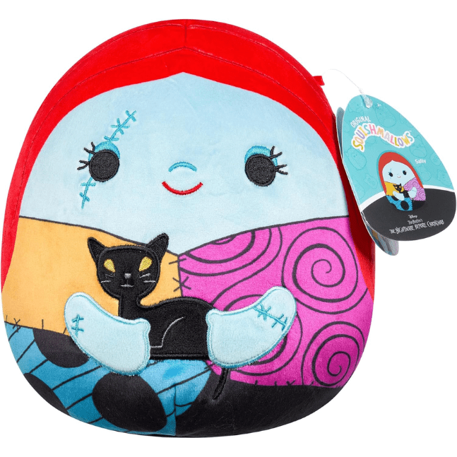 Squishmallow Kellytoy Plush Disney The Nightmare Before Christmas 8" Sally with Black Cat 191726788355