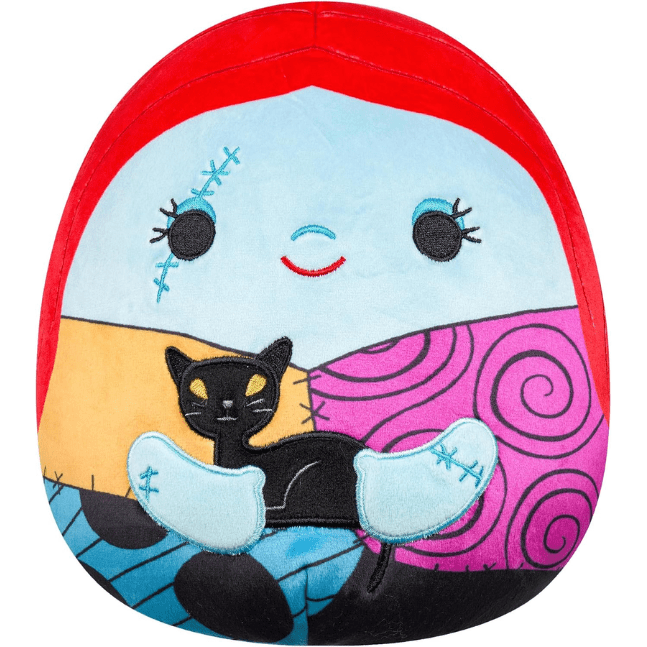 Squishmallow Kellytoy Plush Disney The Nightmare Before Christmas 8" Sally with Black Cat 191726788355