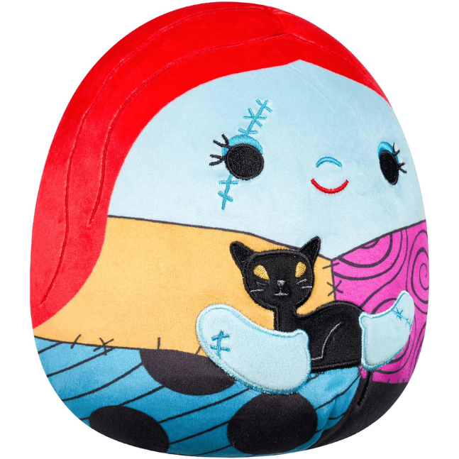 Squishmallow Kellytoy Plush Disney The Nightmare Before Christmas 8" Sally with Black Cat 191726788355