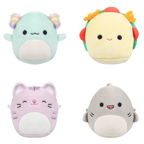 Micromallows by Squishmallow  2.5 Inch Plush - Irina, Tabitha, Tex and Gordon Pack 191726747949