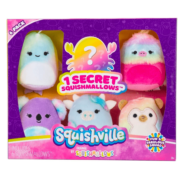 Squishville Mini Squishmallow 6 Pack - Fun & Fabulous
