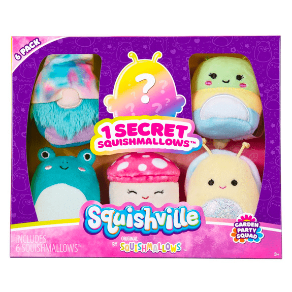 Squishville Mini Squishmallow 6 Pack - Garden Party Squad 191726467403
