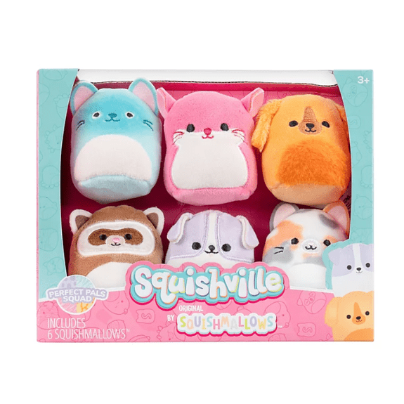 Squishville Mini Squishmallow 6 Pack: Perfect Pals Squad 191726877042
