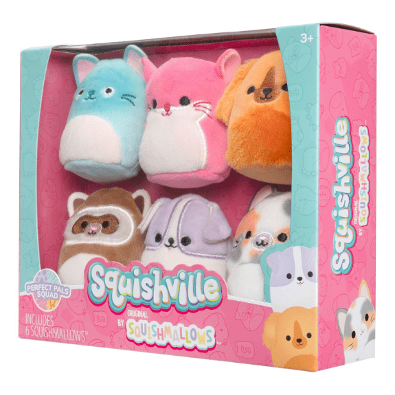 Squishville Mini Squishmallow 6 Pack: Perfect Pals Squad 191726877042