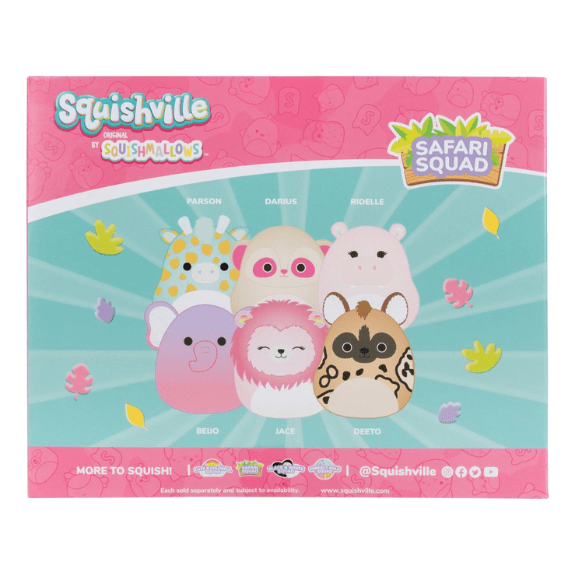 Squishville Mini Squishmallow 6 Pack: Safari Squad 191726877028