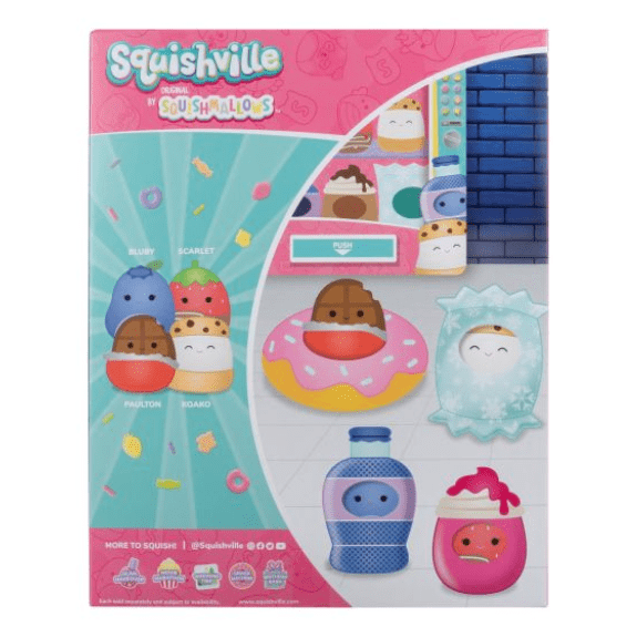 Squishville Mini Squishmallows Plush Accessory Set Snack Machine 191726719731