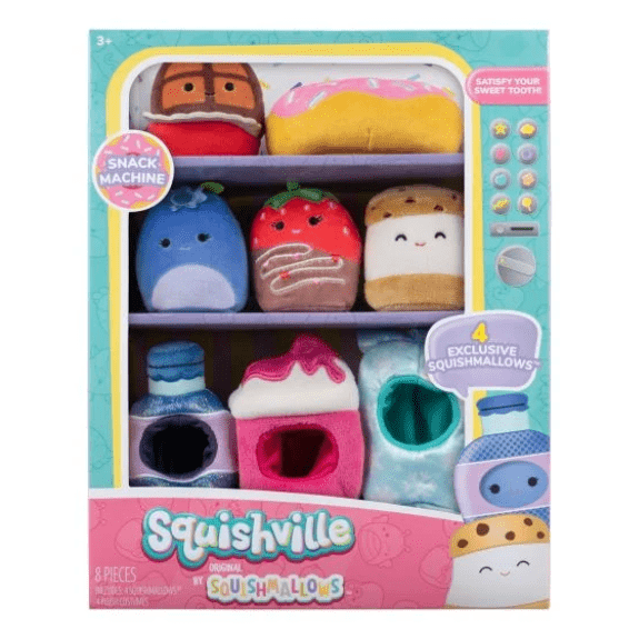 Squishville Mini Squishmallows Plush Accessory Set Snack Machine 191726719731