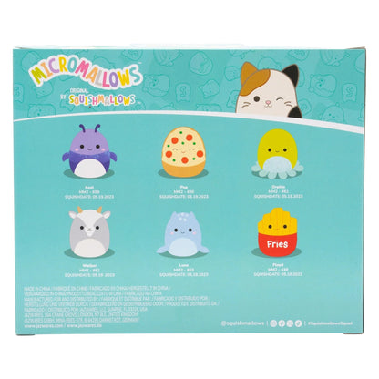 Micromallows by Squishmallow 2.5 Inch Plush - Axel Beetle, Lune Loch Ness Monster, Floyd French Fries, Orphie Octopus, Pep Pizza, Walker Goat 191726748021