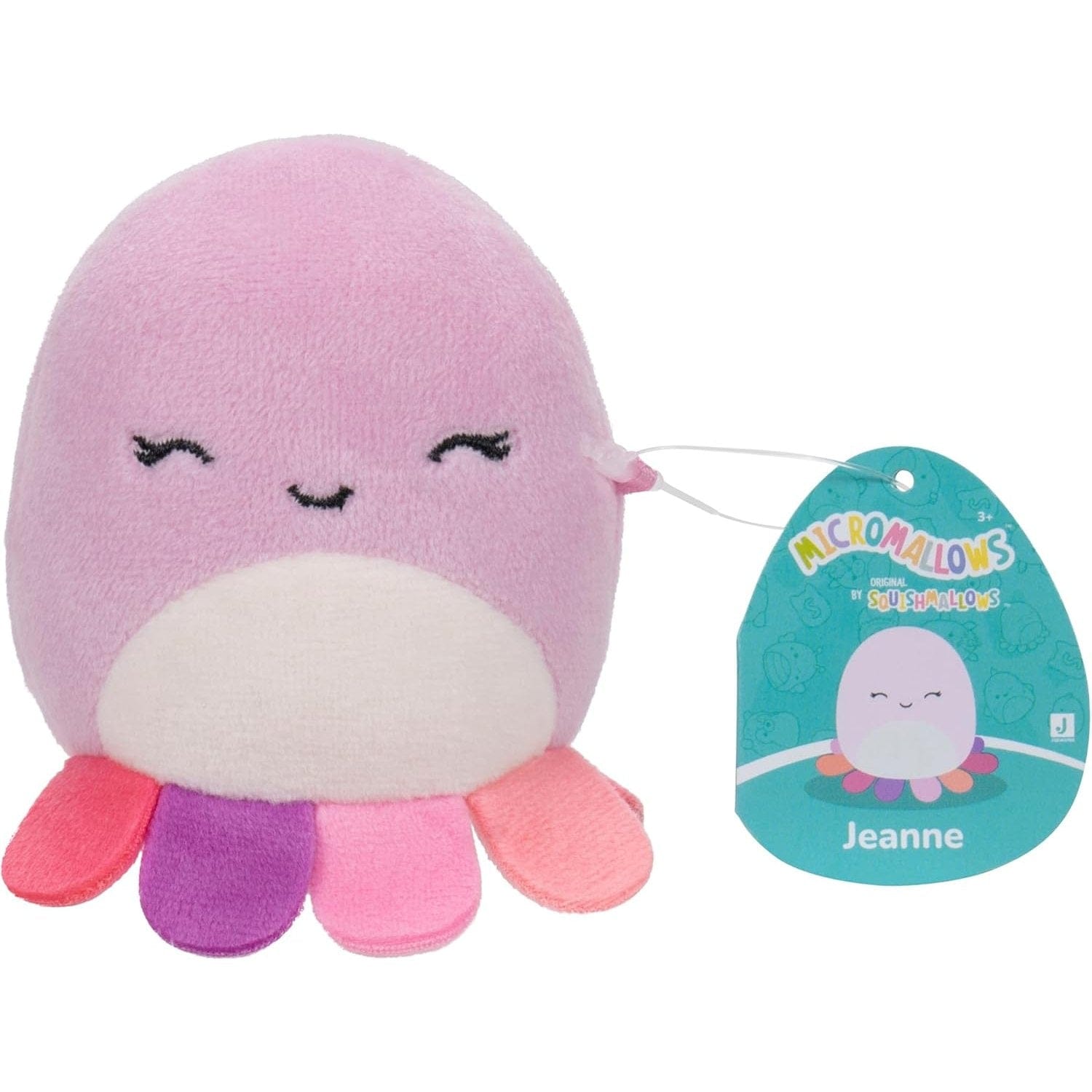 Micromallows by Squishmallow  2.5 Inch Plush - Carmelita S'mores, Jeanne Octopus, Luciano Lion, Wendy Frog 191726747956