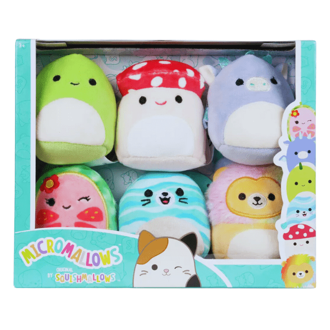 Micromallows by Squishmallow 2.5 Inch Plush - Danny, Dane, Malcolm, Lena, Leonard, and Noah 191726747994