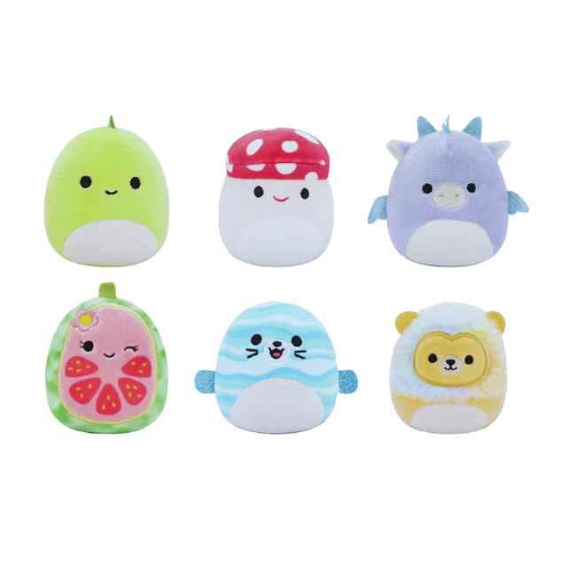 Micromallows by Squishmallow 2.5 Inch Plush - Danny, Dane, Malcolm, Lena, Leonard, and Noah 191726747994