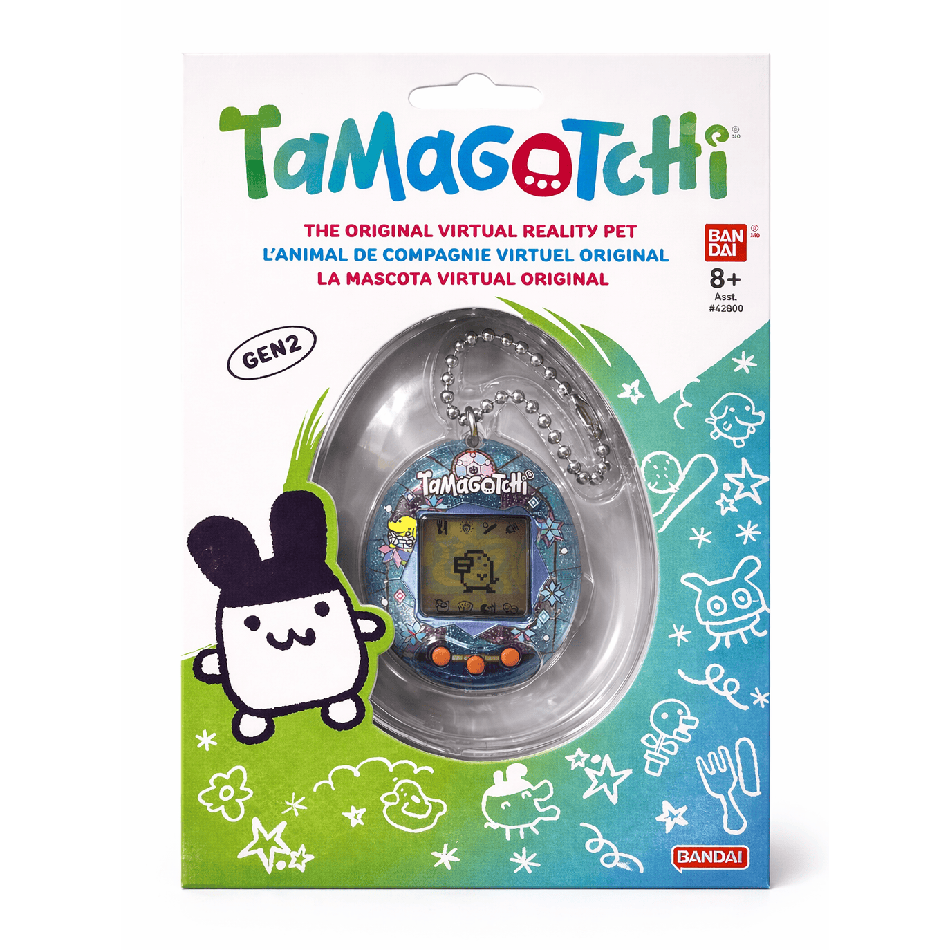 Tamagotchi - Blue Glitter - Virtual Pet 3296580427987