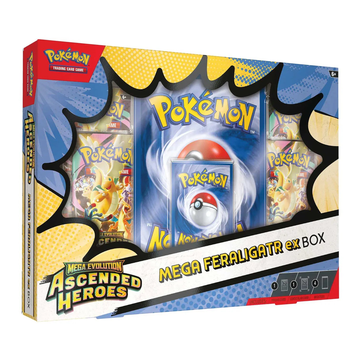 Pokémon TCG: Mega Evolution Ascended Heroes - Mega Feraligatr ex Box (Release Date 24/04/26 - We will Post on the 23rd April) 196214141490
