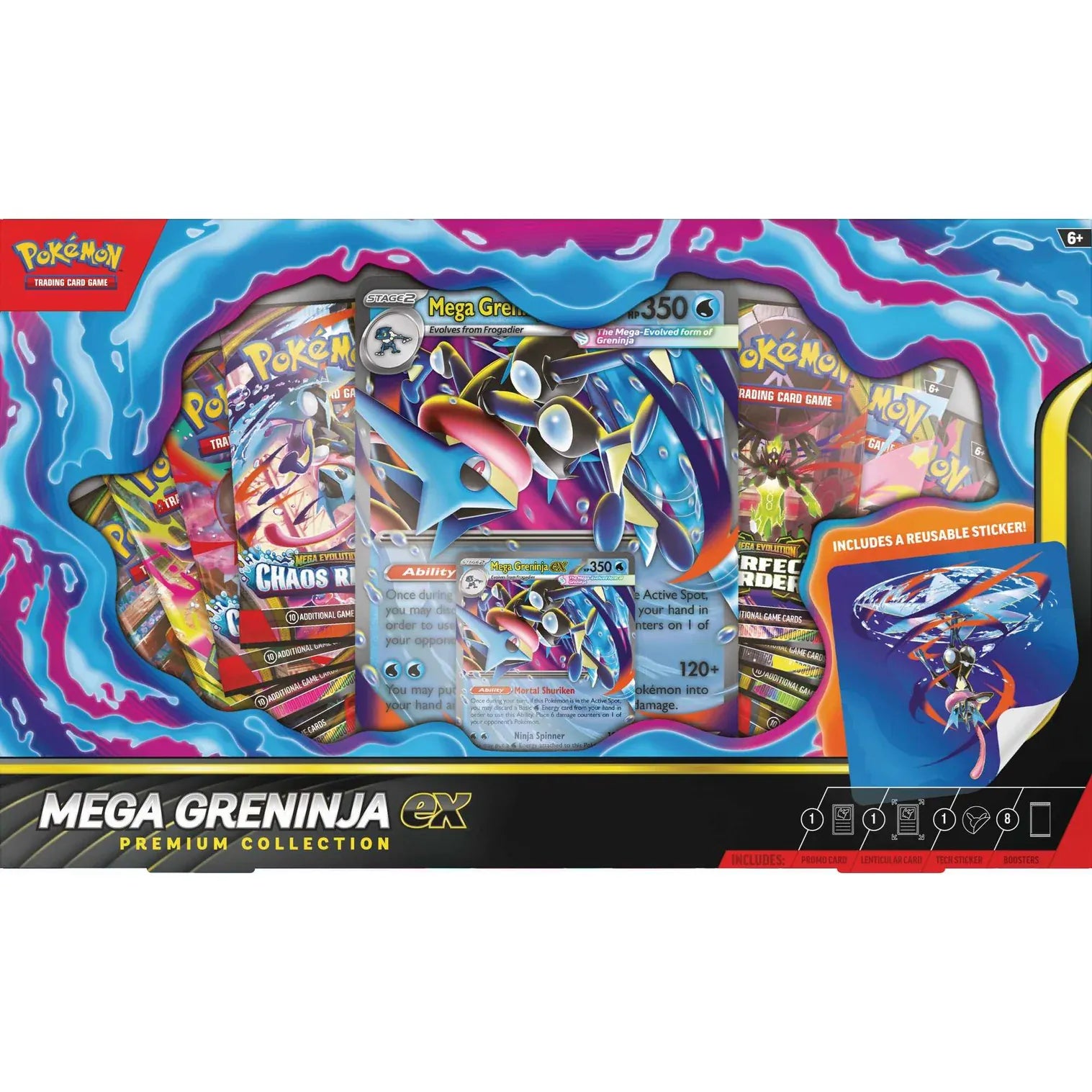 Pokémon TCG: Mega Greninja ex Premium Collection (Release Date 03/07/26 - We will Post on the 2nd July) 0196214155923