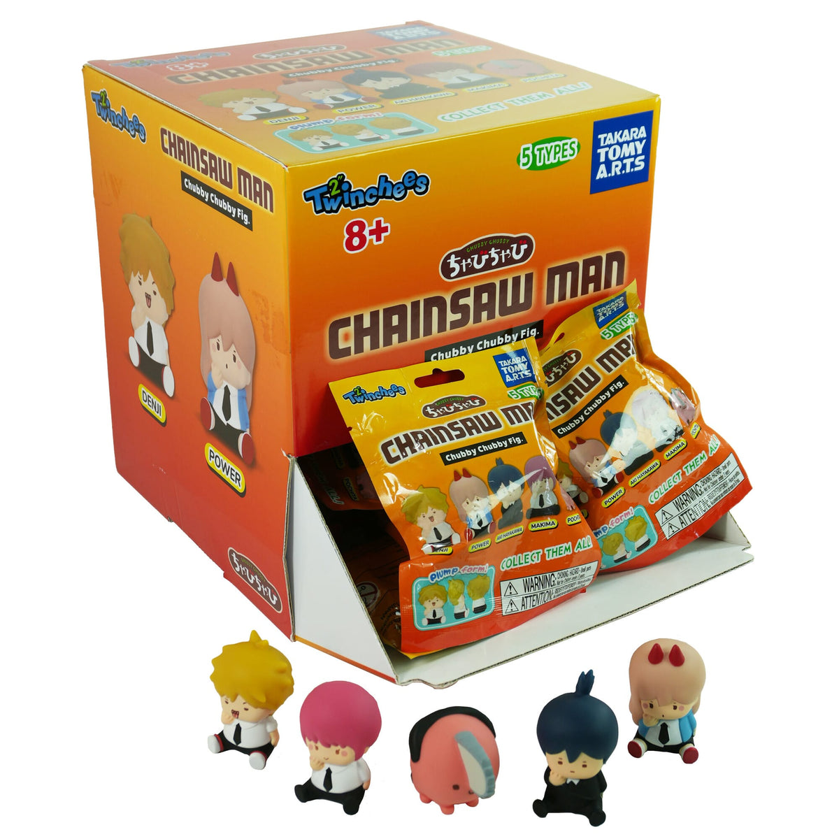 Chainsaw Man Twinchees Chubby Chubby 5cm Figure by Tomy – Mystery Pack (1 Selected at Random) 0810059731400