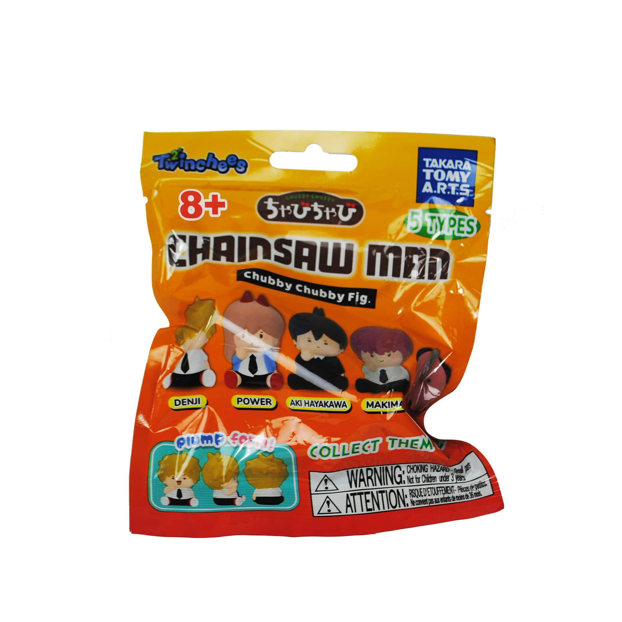 Chainsaw Man Twinchees Chubby Chubby 5cm Figure by Tomy – Mystery Pack (1 Selected at Random) 0810059731400