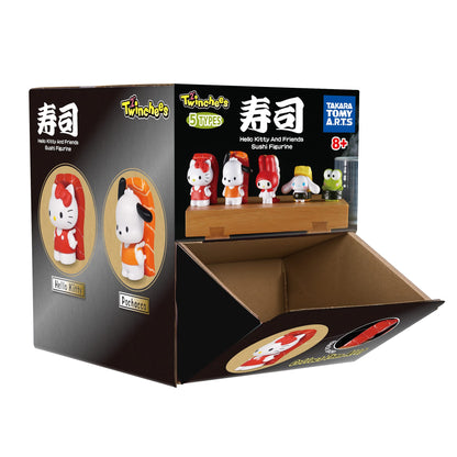 Hello Kitty & Friends Twinchees Sushi Kawaii 5cm Figure by Tomy – Mystery Pack (1 Selected at Random) 0810059732551