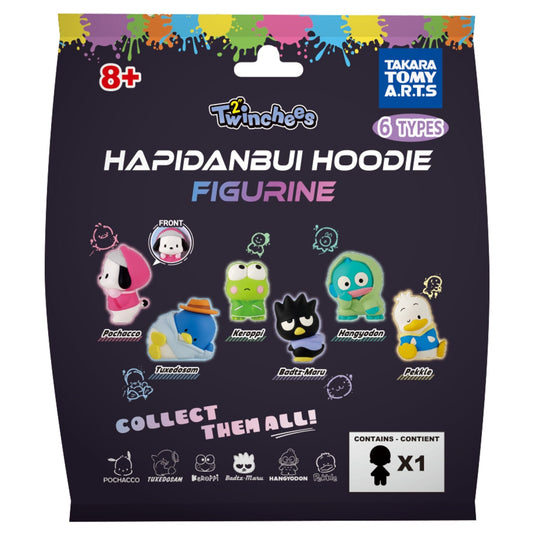 Hello Kitty Twinchees Hapidanbui Hoodie 5cm Figure by Tomy – Mystery Pack (1 Selected at Random) 0810059731585