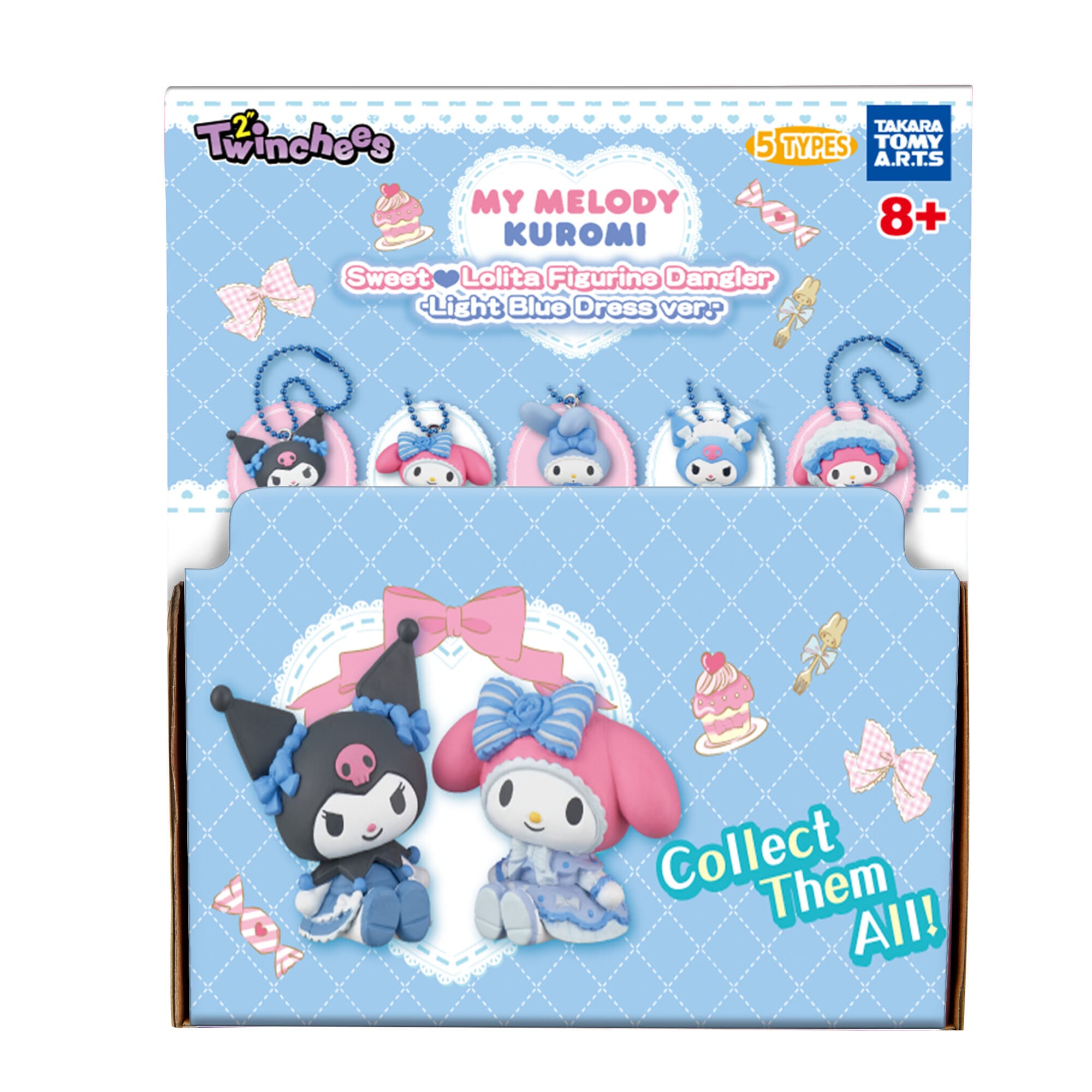 My Melody & Kuromi Twinchees Sweet Lolita 5cm Figure by Tomy – Mystery Pack (1 Selected at Random) 00810059732681