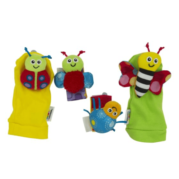 Lamaze: Gardenbug Wrist Rattle Footfinder Set 0796714276342