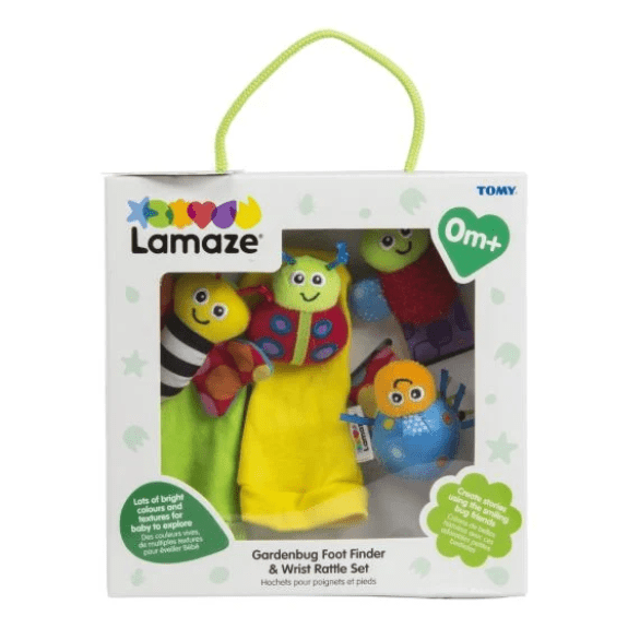 Lamaze: Gardenbug Wrist Rattle Footfinder Set 0796714276342