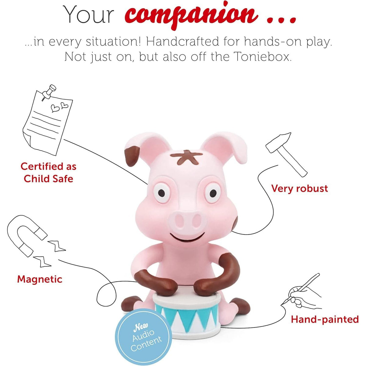 Tonies Audio – Favourite Children's Songs – Animal Songs 4251192130860