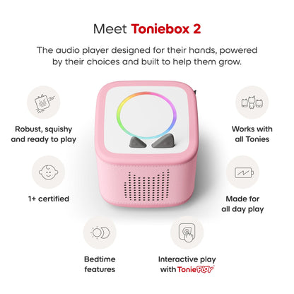 TONIES Cloud Pink Toniebox 2 Starter Set with Creative Tonie 4251192163868