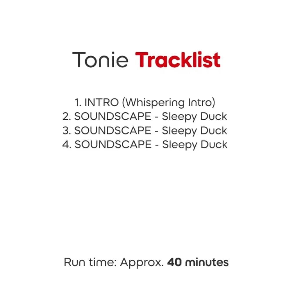 Tonies Figure – Sleepy Duck - A Sounds Journey Through the Forest - Limited Edition (Available from 20/09/25)