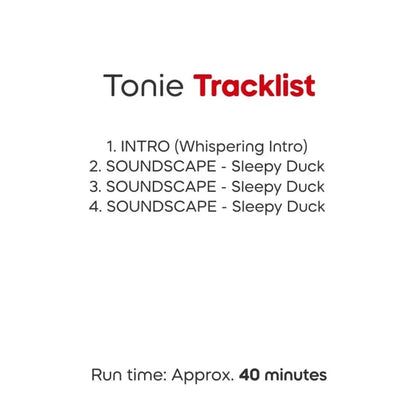Tonies Figure – Sleepy Duck - A Sounds Journey Through the Forest - Limited Edition (Available from 20/09/25)