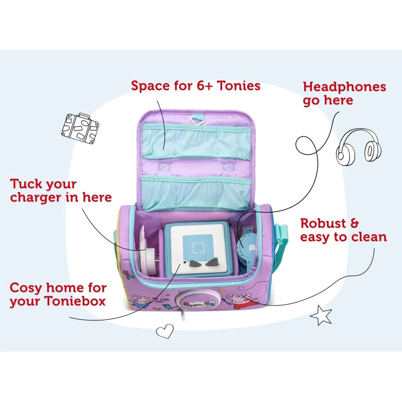 Tonies Listen & Play Bag – Peppa Pig 4251192156846