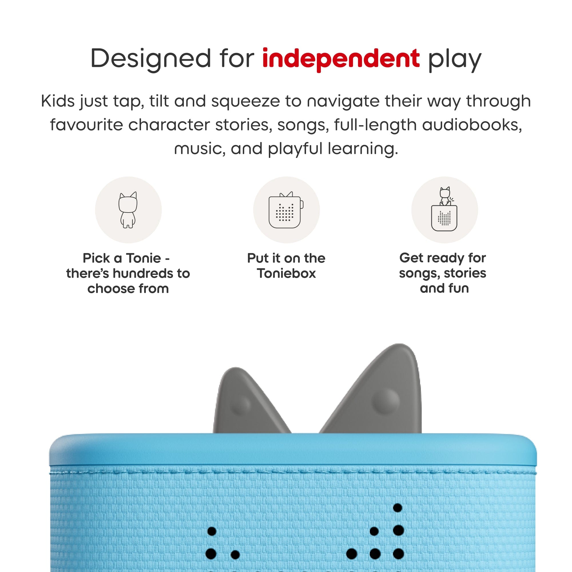 TONIES Sky Blue Toniebox 2 Starter Set with Creative Tonie 4251192163882