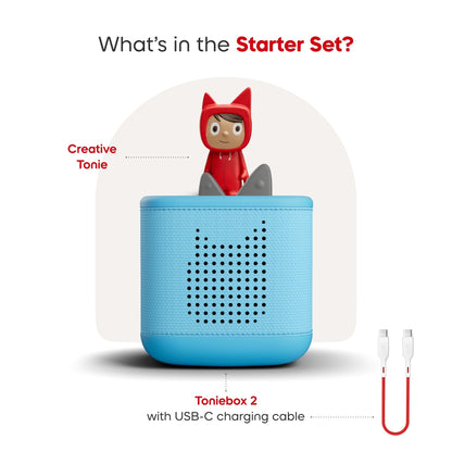 TONIES Sky Blue Toniebox 2 Starter Set with Creative Tonie 4251192163882