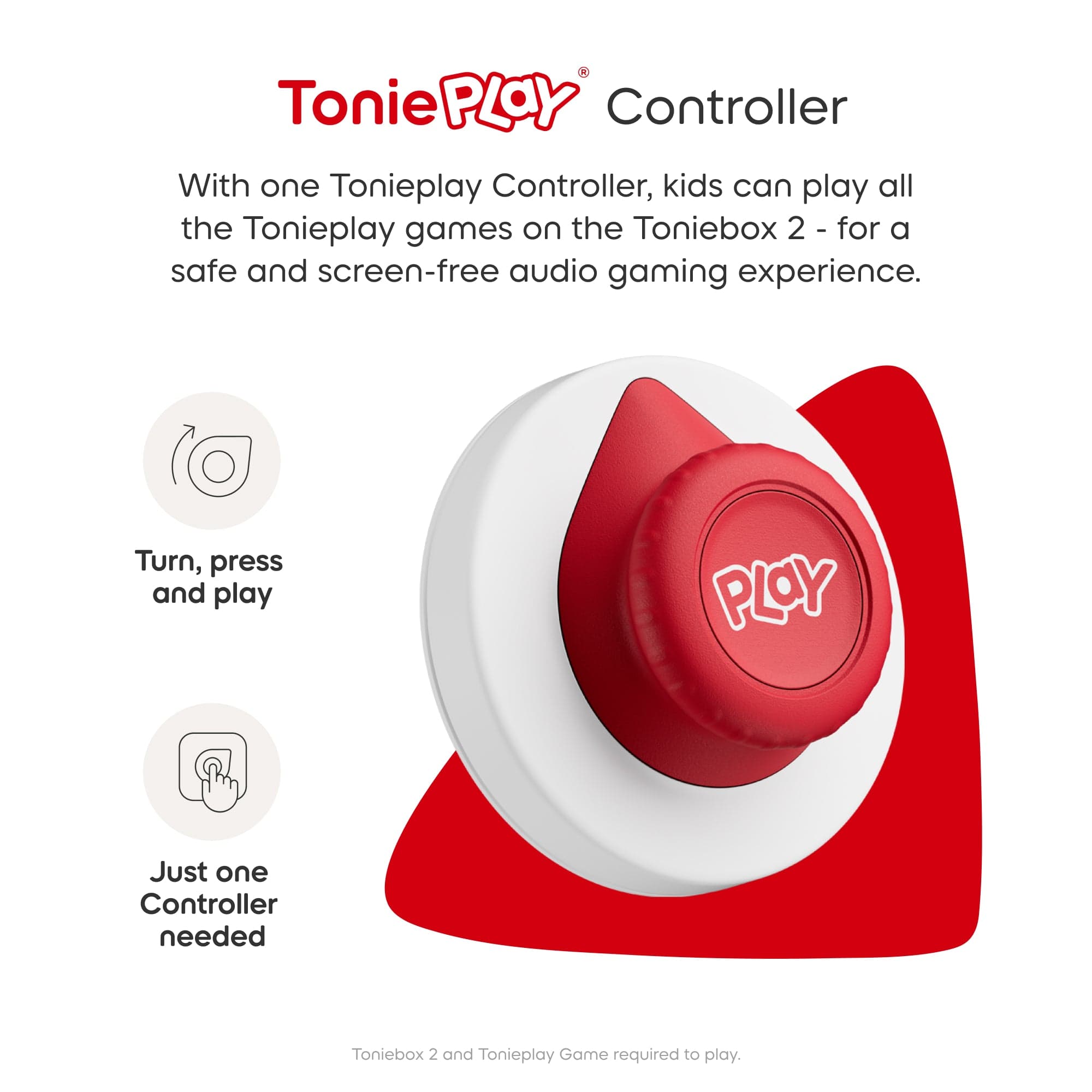 Tonies Toniebox 2 Play Set Moon Grey with Paw Patrol Chase, Game and Controller 4251192172365